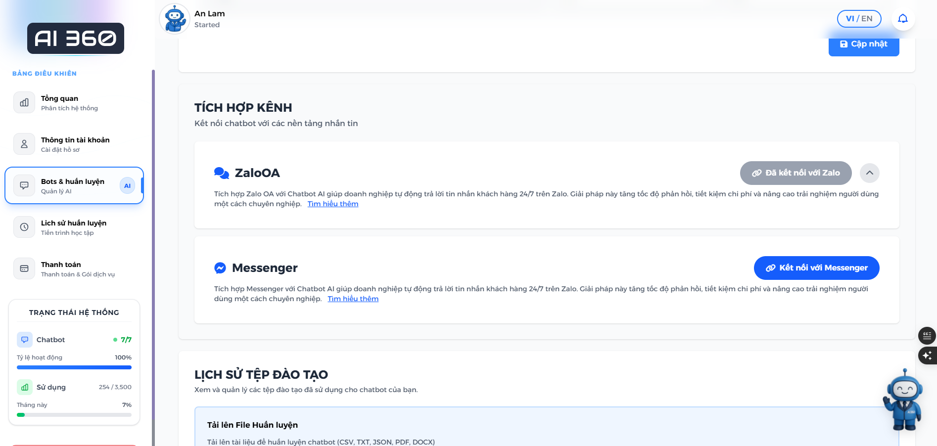 Connect with Messenger